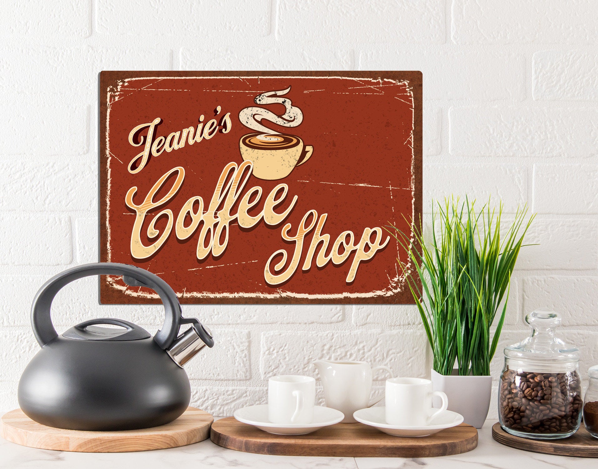  Wall Decor Personalized Kitchen Sign Vintage Kitchen