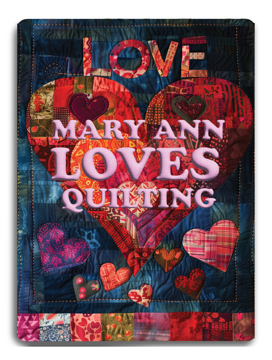 Love Quilting Sign | Personalized Metal Sign | The perfect gift for any quilter.