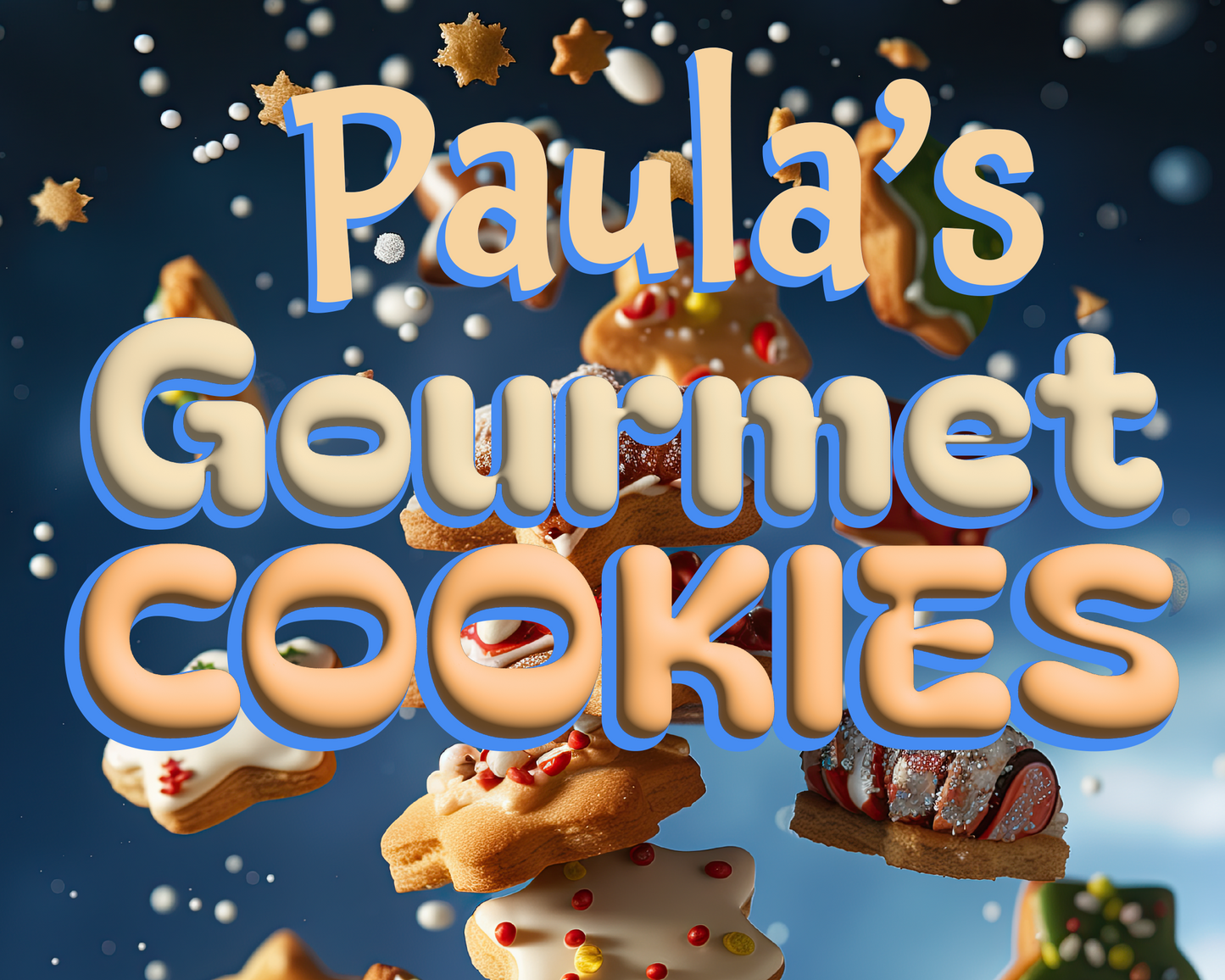 Gourmet Cookie Sign, Personalized. Vintage Style Retro Metal Sign for Home Decor.