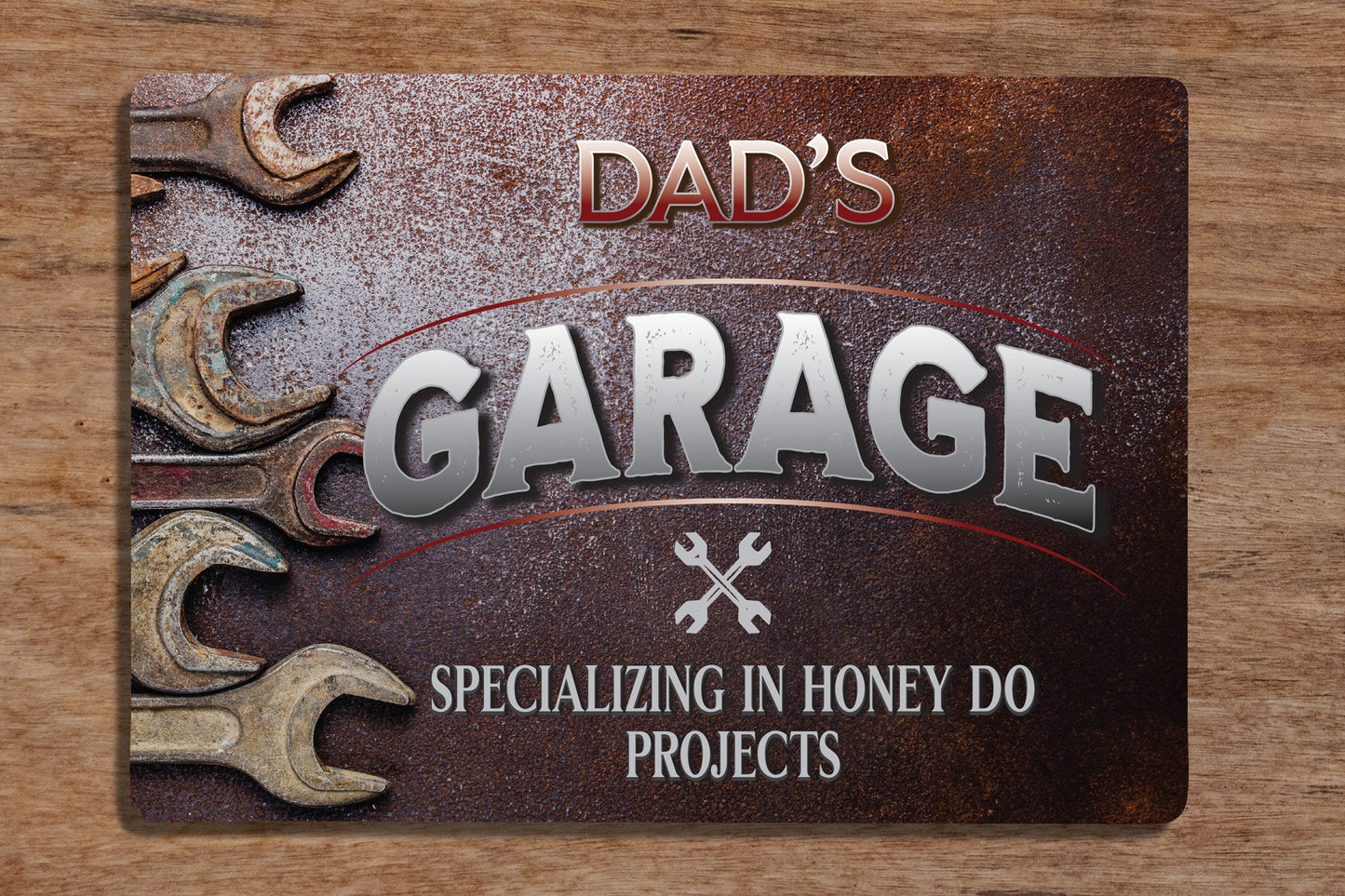 Personalized Garage Sign | Workshop Sign | Metal Sign for Home Decor. gift for him, Dad workshop, Craftsman, Fix it,