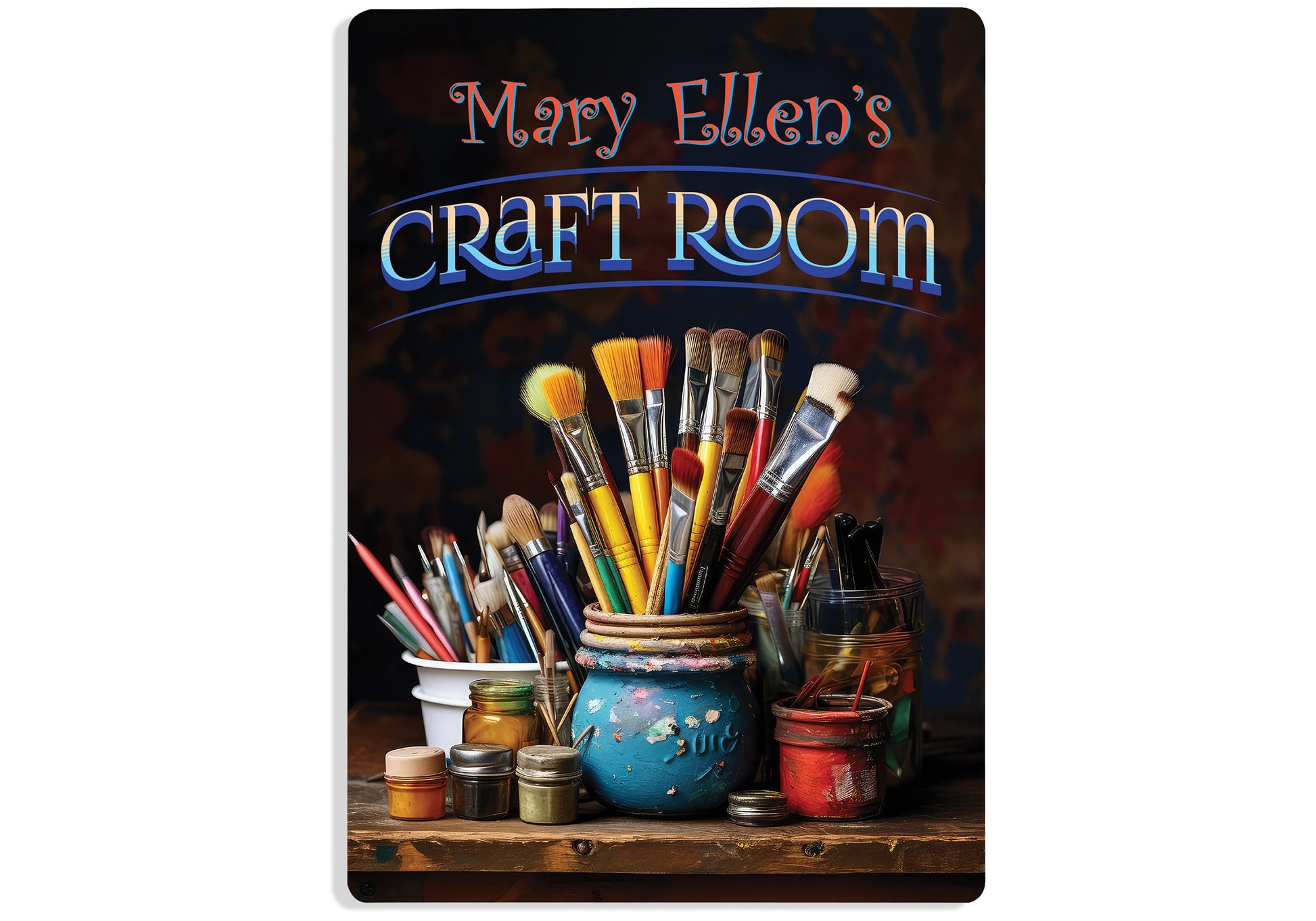 Personalized Craft Room metal Sign. Great Gift for anyone who enjoys crafts of all kinds