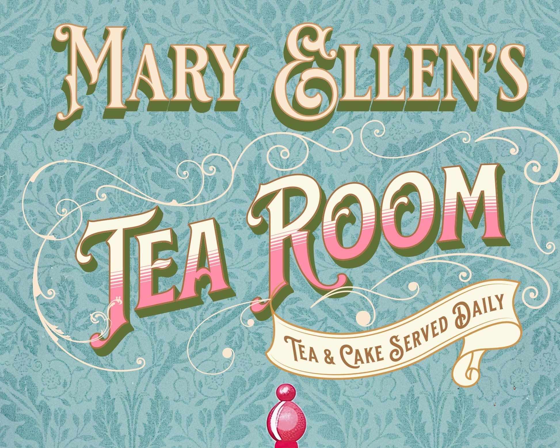 Personalized Tea Lover Gift Vintage-style Tea Room Sign Wall Art Perfect Tea Lover Gift Tea Kettle, Grannycore High tea English Tea