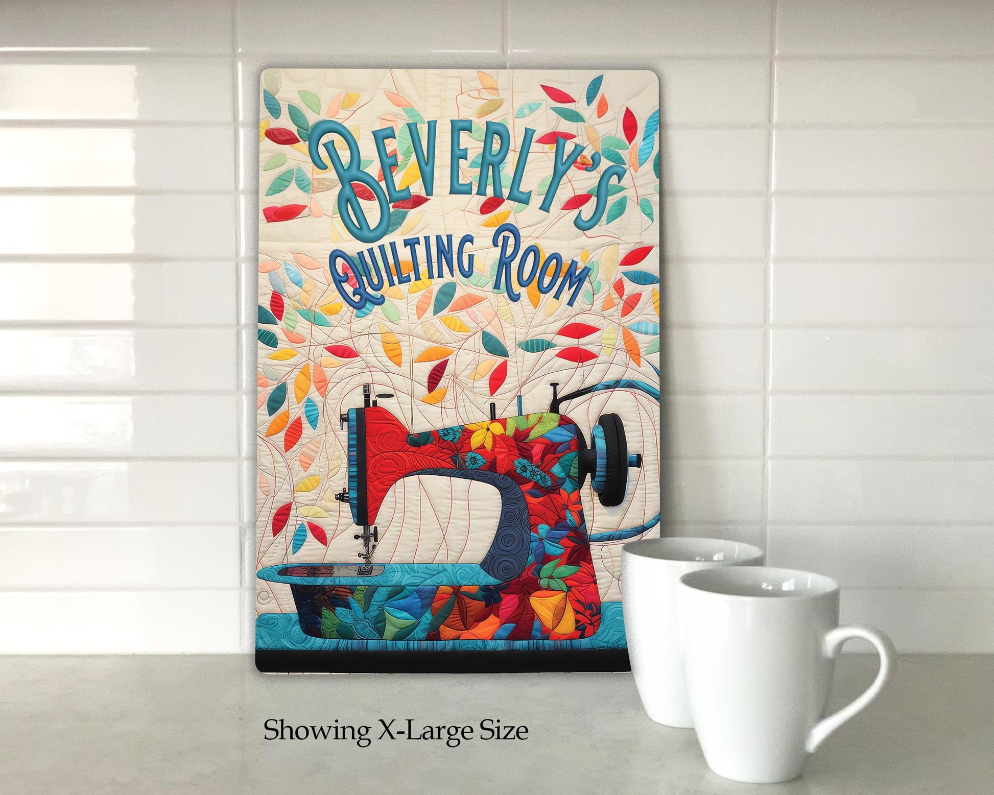 Quilting Room Sign | Personalized Metal Sign | The perfect gift for any quilter from So Very Personal.