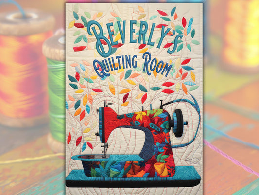 Quilting Room Sign | Personalized Metal Sign | The perfect gift for any quilter from So Very Personal.