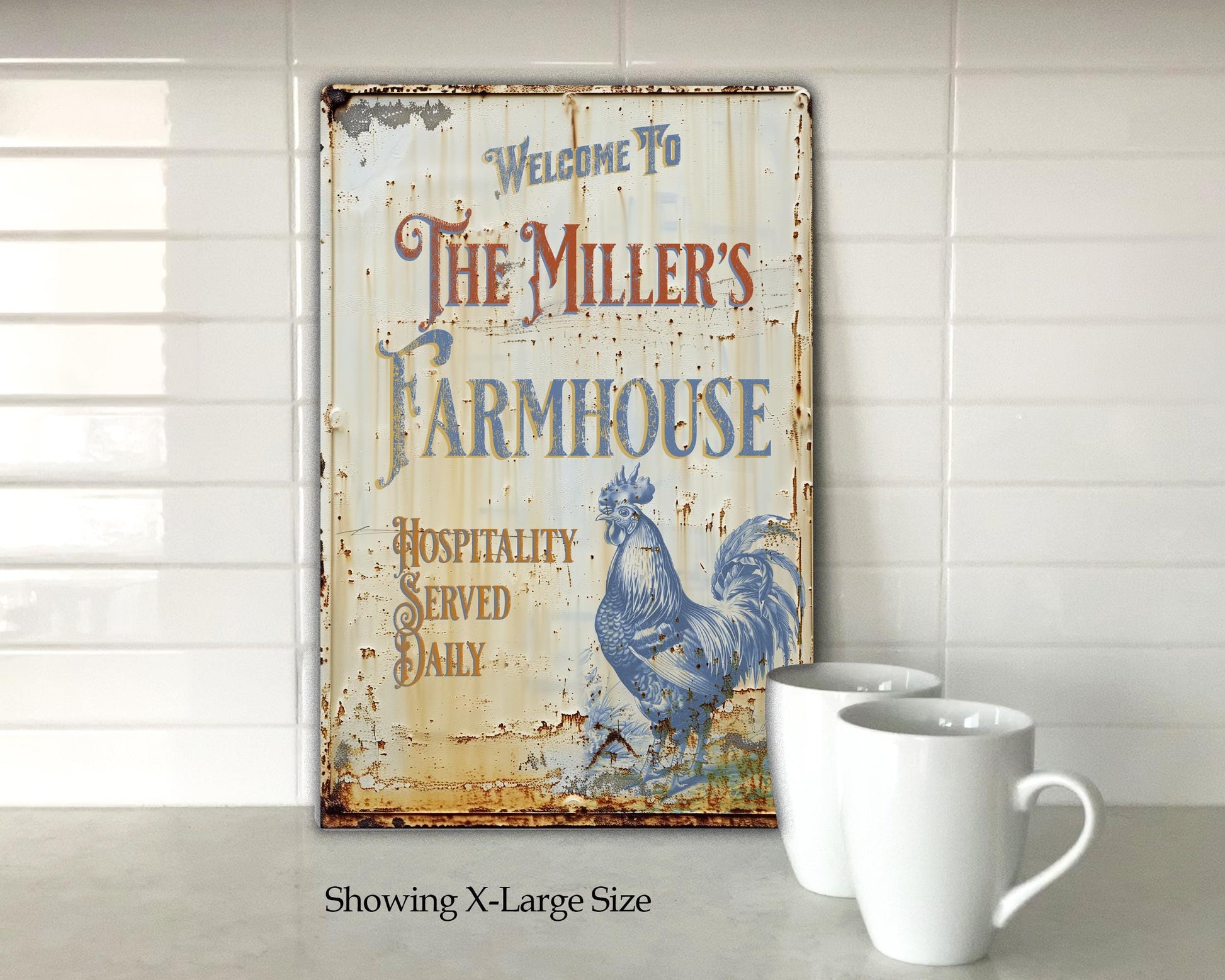 Personalized Farmhouse Sign Gift Vintage-style sign Handmade Rustic Wall Art Decor. Vintage-style, farmhouse-style, gift for her Cottagecore