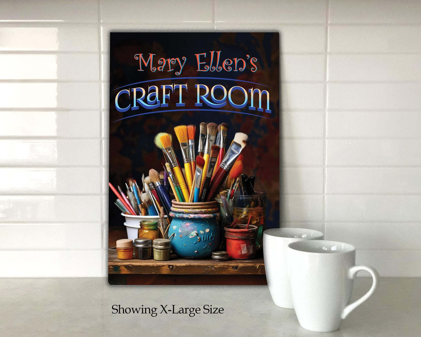 Personalized Craft Room metal Sign. Great Gift for anyone who enjoys crafts of all kinds