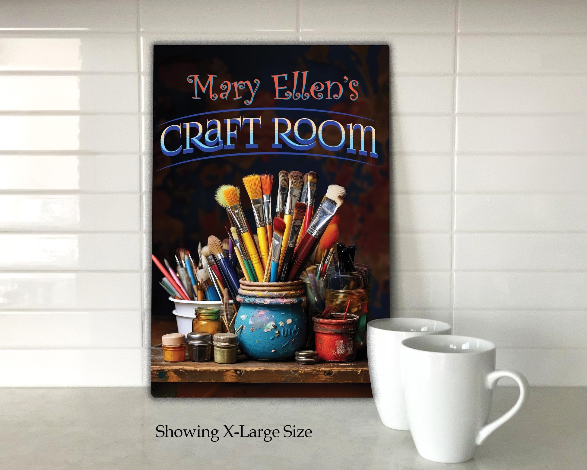 Personalized Craft Room Wall Art Sign metal sign. Great Gift for anyone who enjoys crafts of all kinds