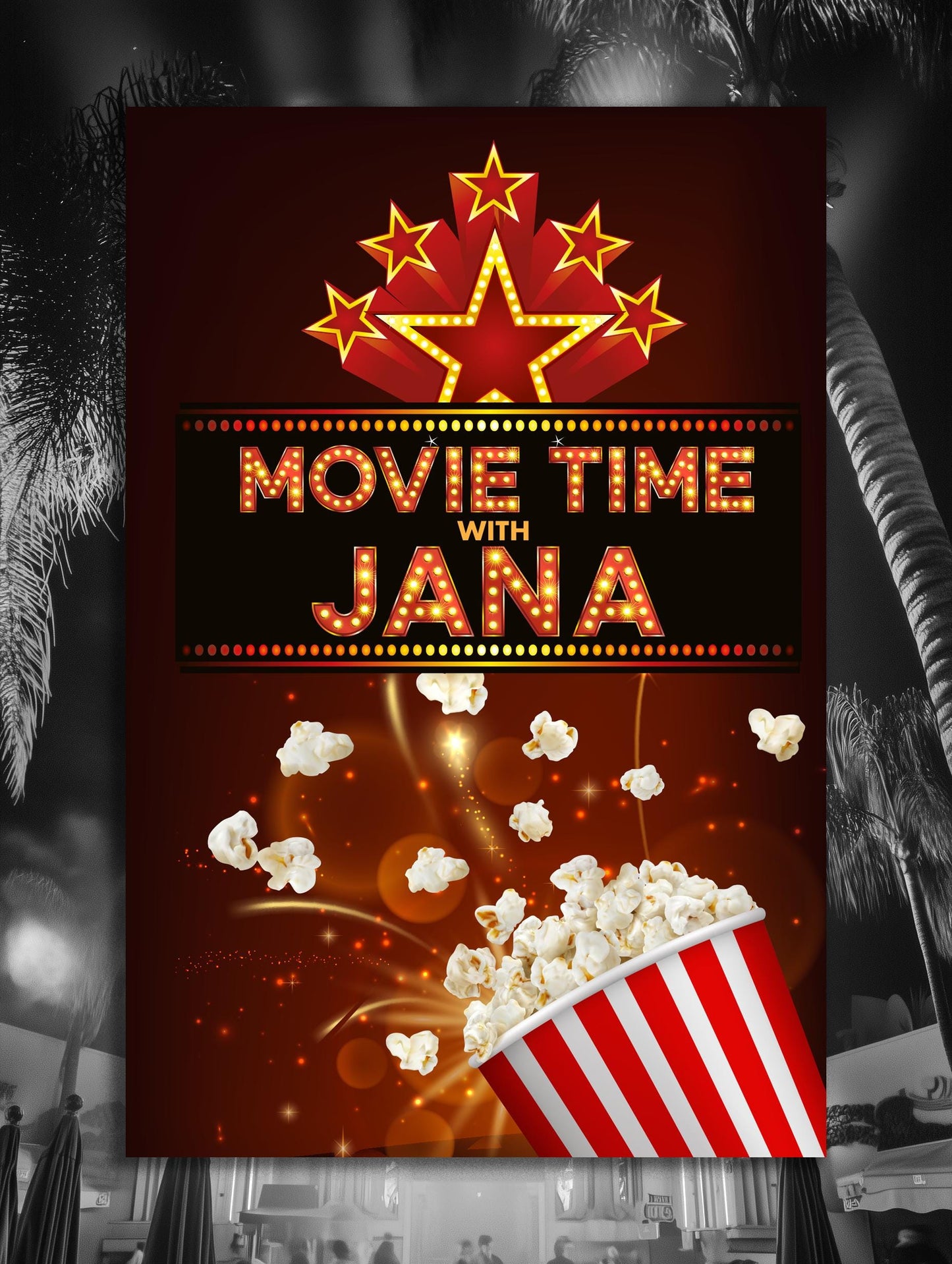 Movie Sign Gift -Personalized Metal Sign Wall Art for Movie Fans - Customized Gift for movie fans Hollywood Films Home theater movies