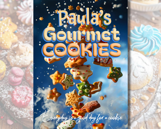 Personalized Gourmet Cookie Sign Vintage Inspired Kitchen decor Cookie Lover's Metal Sign Perfect gift for cookie bakers and cookie lovers