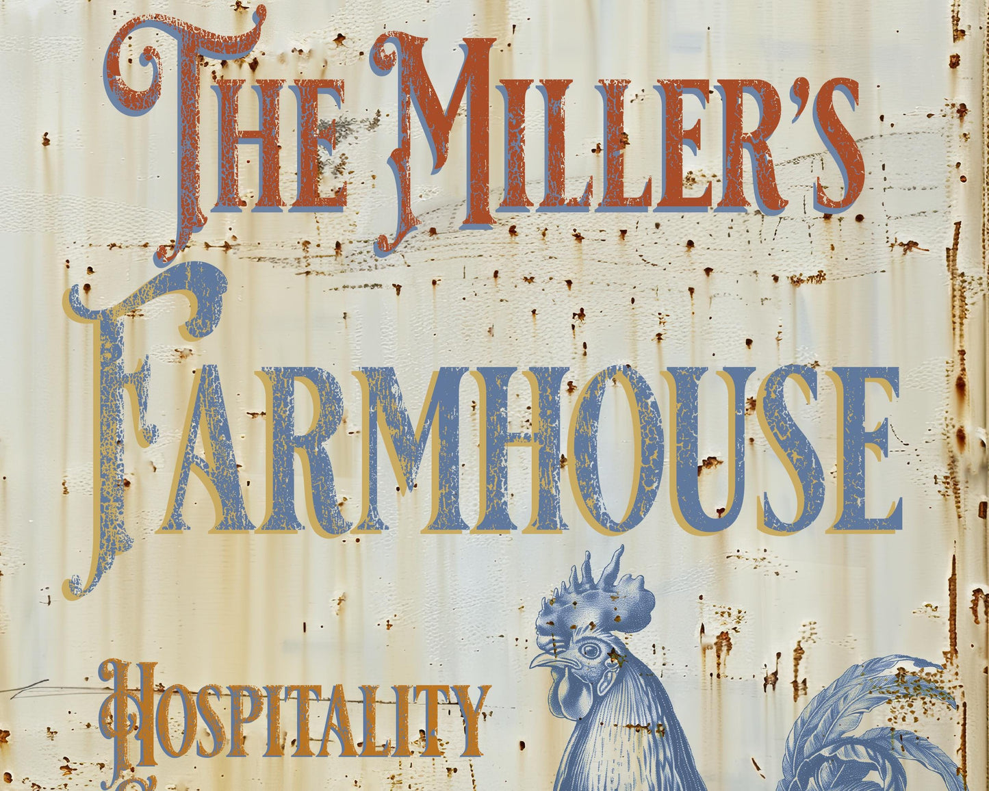 Personalized Farmhouse Sign Gift Vintage-style sign Handmade Rustic Wall Art Decor. Vintage-style, farmhouse-style, gift for her Cottagecore