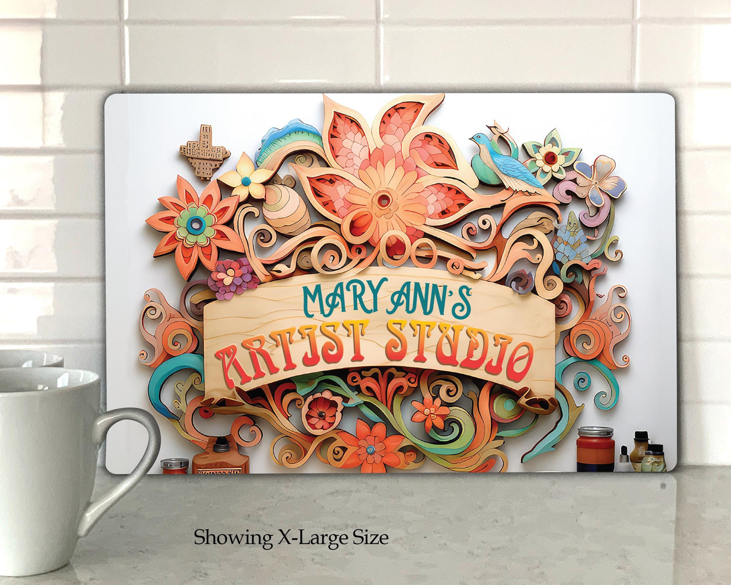 Personalized Artist Studio Wall Art Metal Sign The perfect gift for any creative artist