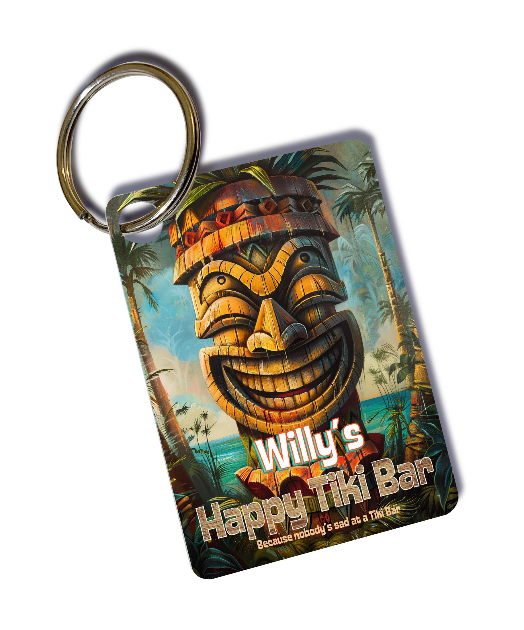 Unique Personalized Tiki Keychain - Bring the Island Vibes Everywhere You Go!
