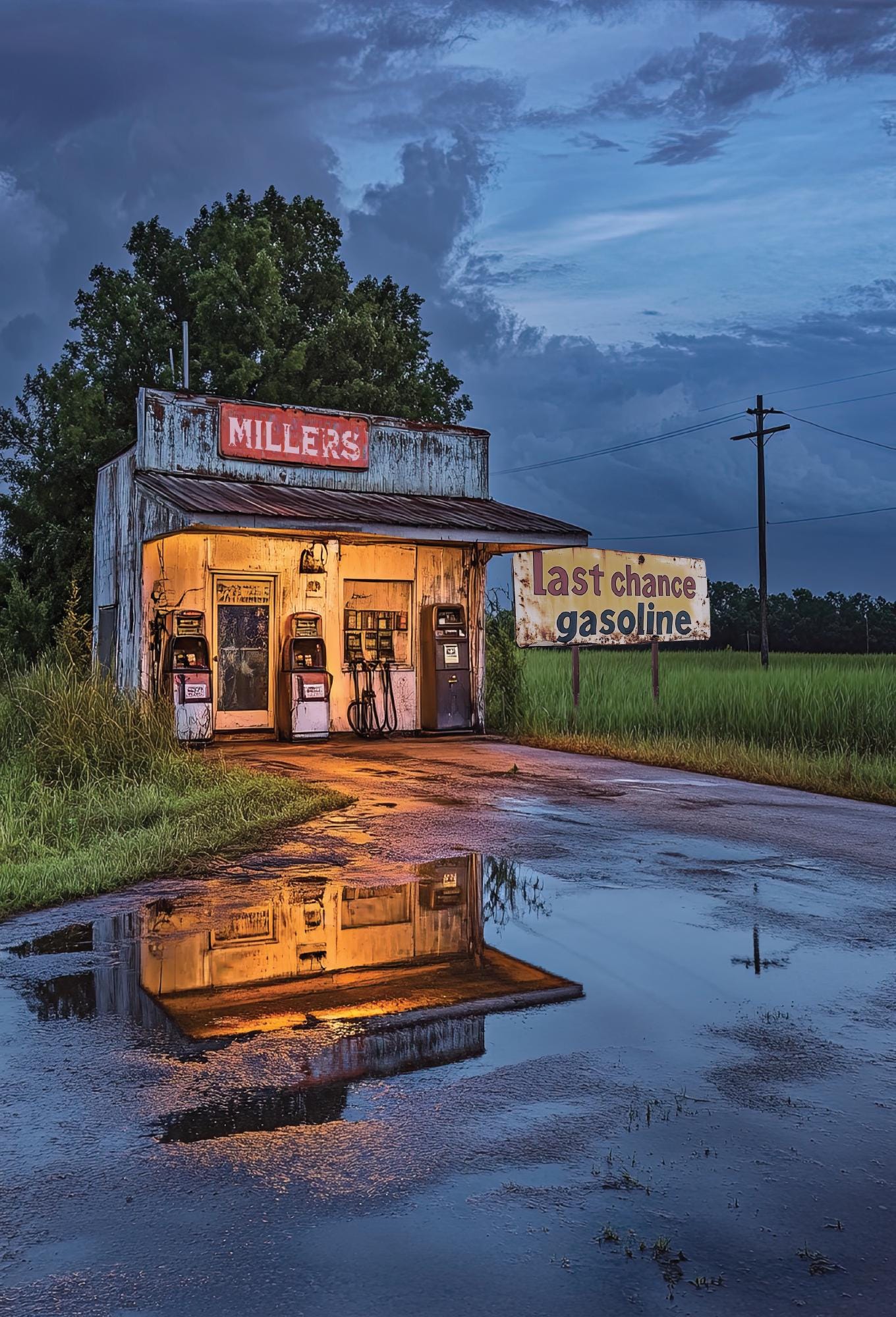 Personalized Old Gas Station Gift for him Personalized Sign, Vintage-style retro Metal Sign for Home Man Cave Decor gas station art Gasoline