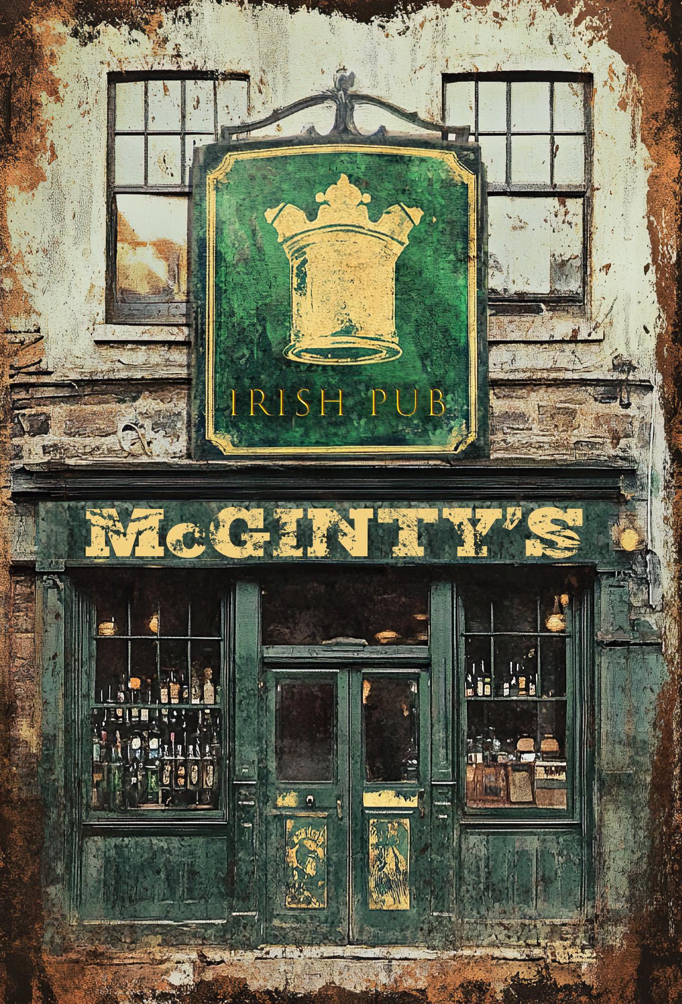 Personalized Irish Pub Sign Fun Wall Art Great Gift for Irish or anyone who loves Irish Pubs Vintage-style.