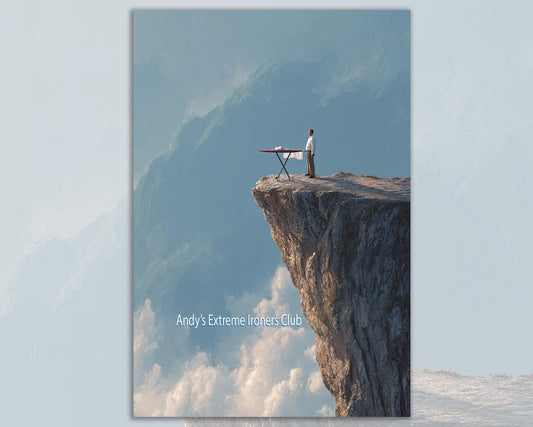 Extreme Ironing Sign | Personalized Metal Sign | Perfect gift for any extreme ironing fan.