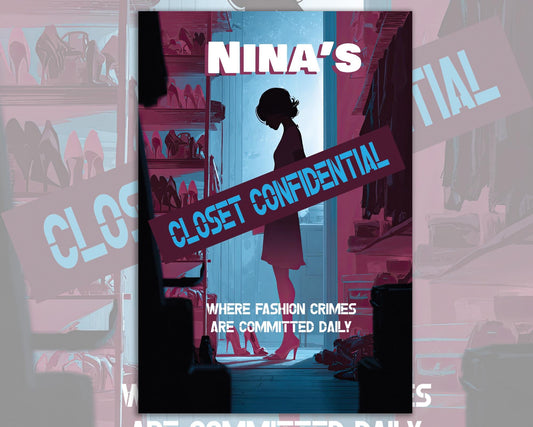 Closet Confidential Personalized Metal Sign Home Decor. Personalize with the name of anyone who loves shoes and fashion.