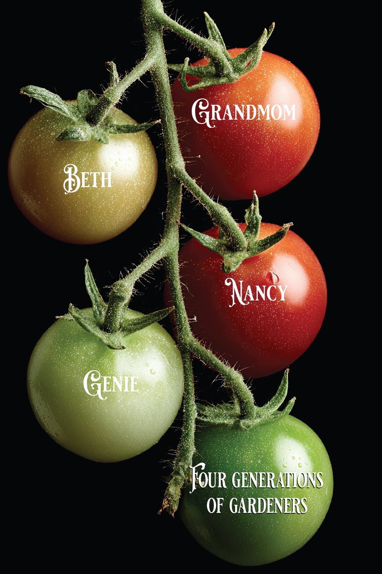 Custom Family Gardener Sign. Feature 4 or 5 names. Ideal Gift for gardeners of many generations