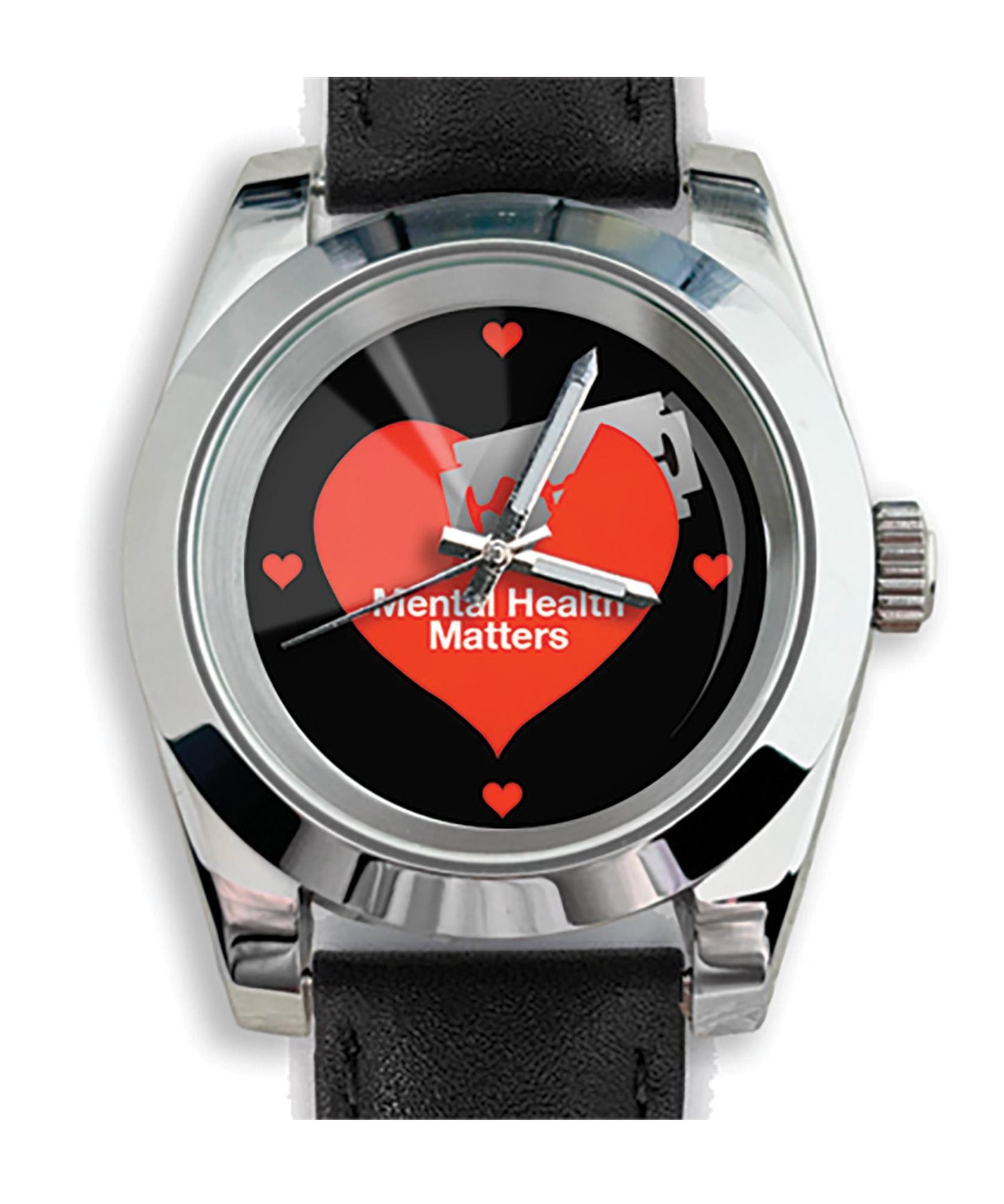 Custom Seiko watch Mental Health Awareness. Wearable art with a message