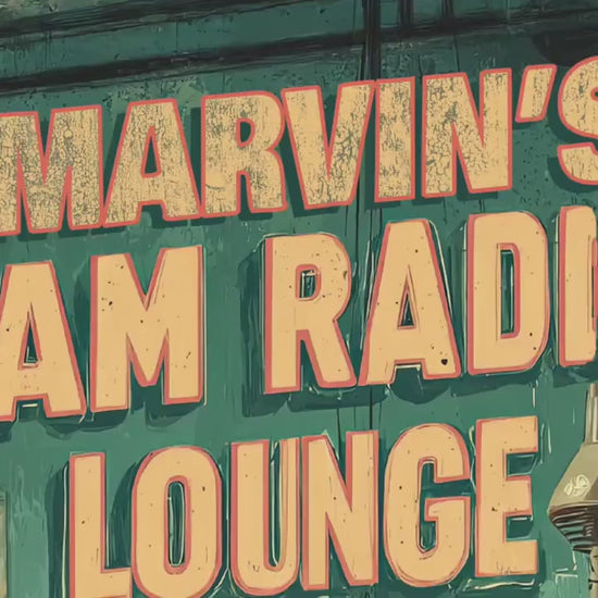 Personalized Ham Radio Wall Art Sign, Vintage-style retro Metal Sign for Home Decor Ham Radio
