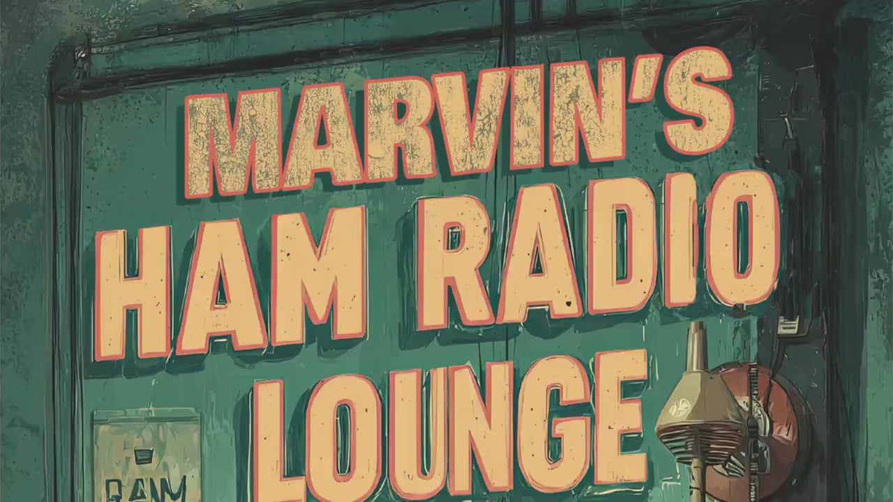 Personalized Ham Radio Wall Art Sign, Vintage-style retro Metal Sign for Home Decor Ham Radio