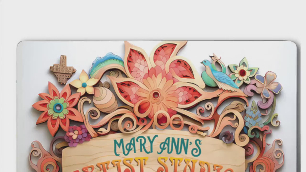 Personalized Artist Studio Metal Sign The perfect gift for any artist