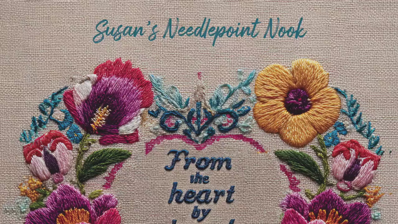 personalized Needlepoint Sign | Personalized Metal Sign | The perfect gift for anyone who loves needlepoint/embrodery