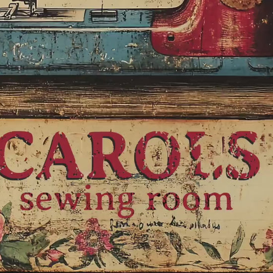 Personalized Sewing Room Gift for Her Metal Sign Great Wall Art The perfect gift for anyone who loves to sew Grannycore