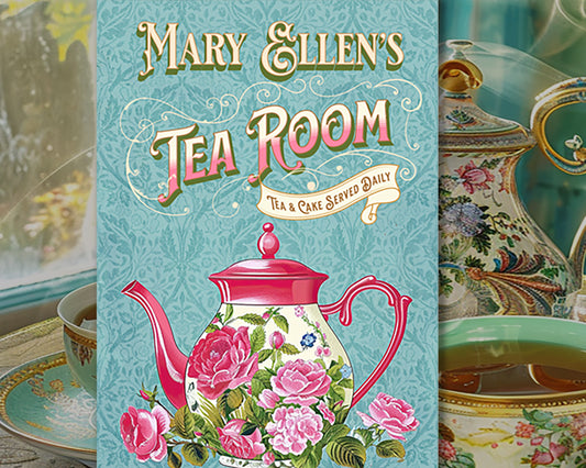 Tea Room Sign. Vintage Kitchen Sign. Great Gift for any Tea Lover