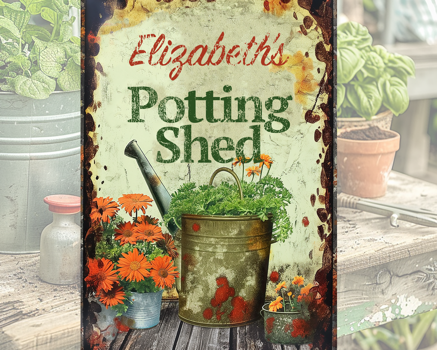 Potting Shed Sign. Vintage Sign. Great Gift for any gardener