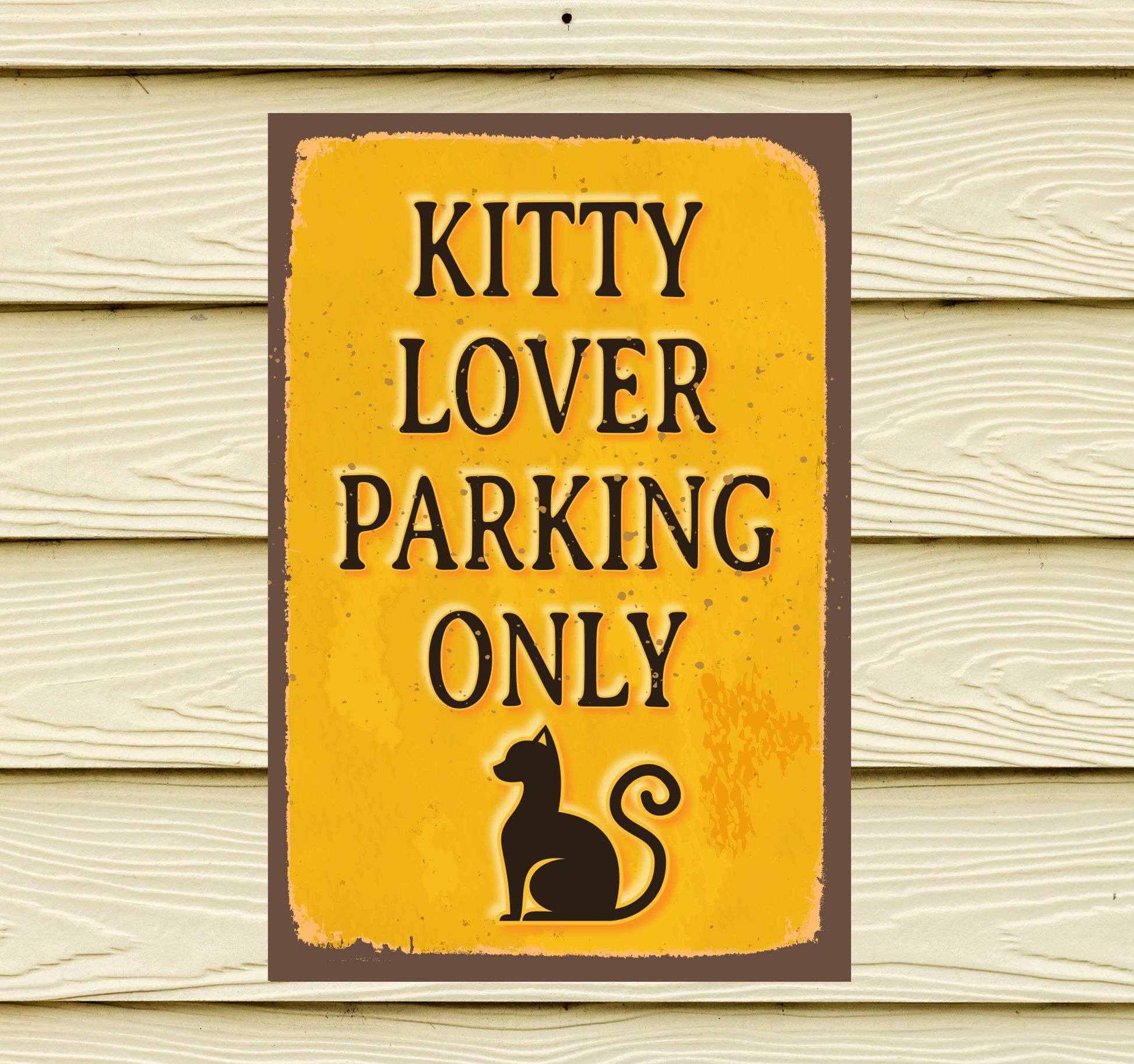 Kitty Retro Vintage Metal Sign For Garage, Den, Home Decor, Dog Lovers Sign