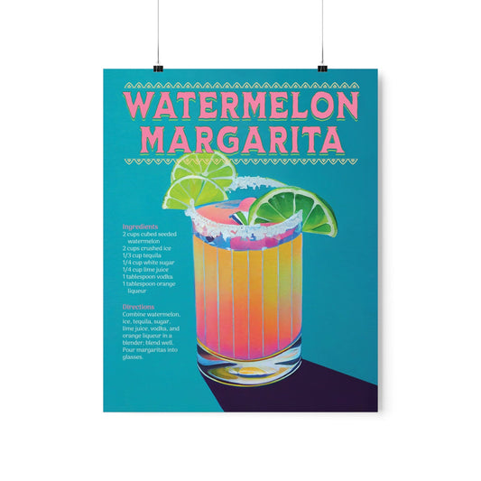 Watermelon Margarita Poster on museum grade paper